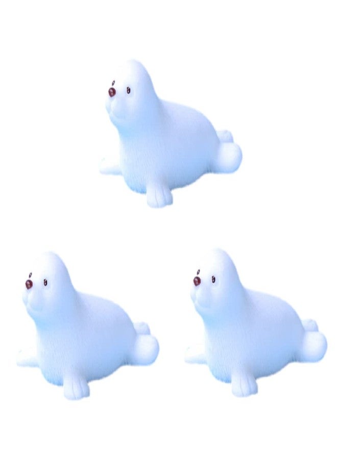 BHOOLU&GOOLU Cute Miniature White Seal - 3 Pcs Set - Image 1